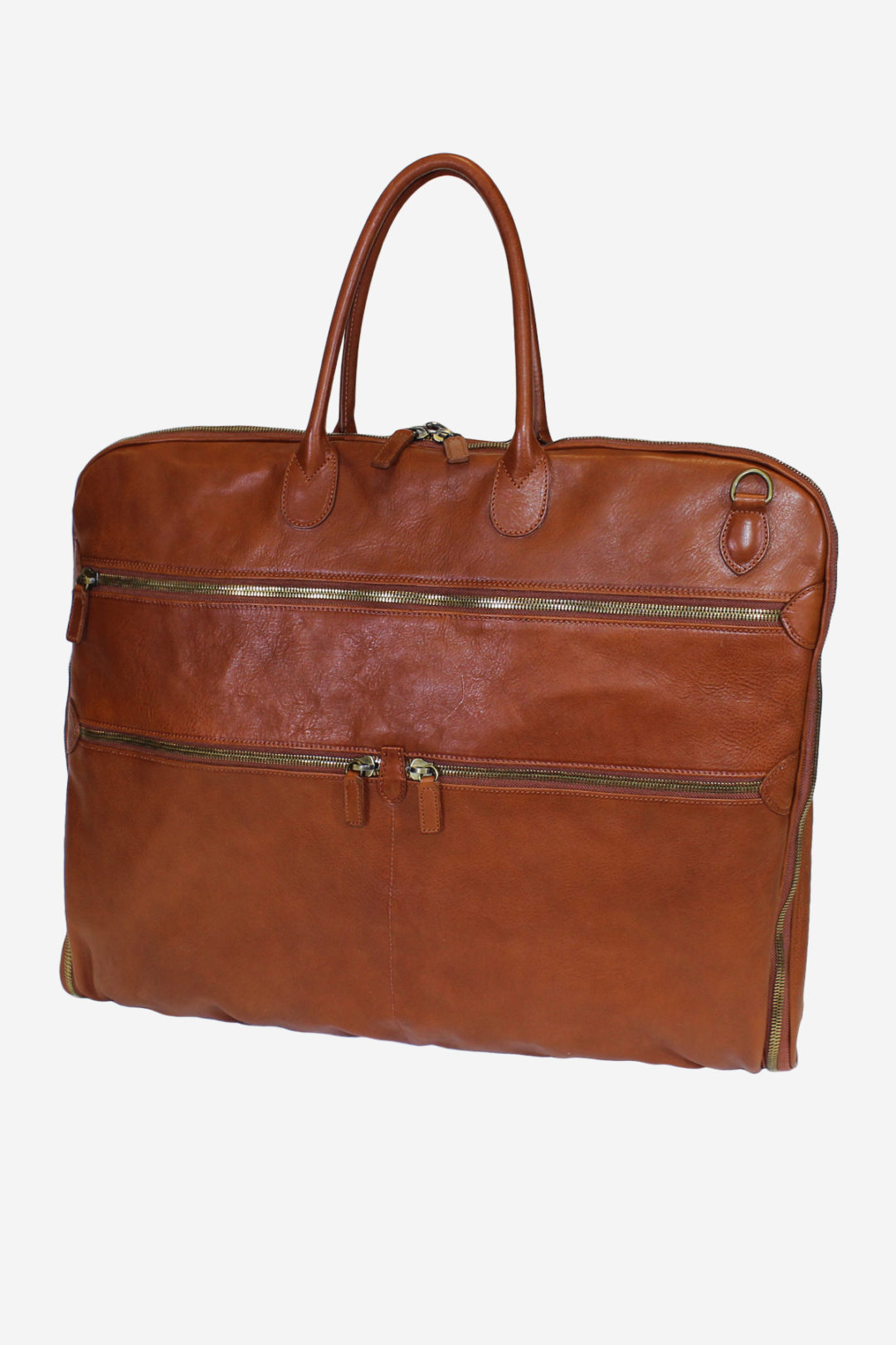 Antique Garment Bag - Terrida Made in Italy, vegetable tan leather