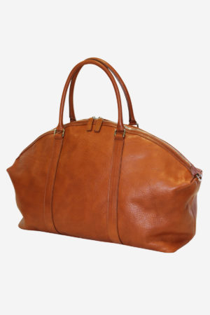 Dome Bag handmade in italy vegetable tanned leather luxury travel business duffle bag handbag terrida venezia italian bag leather