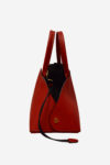 Minor Hemispheric Handbag handmade in italy vegetable tanned leather 100% made in italy terrida venezia two bags in one